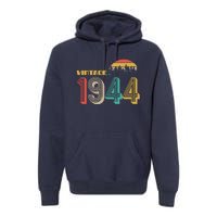 Vintage 1944 Sun Wilderness 80th Birthday Premium Hoodie