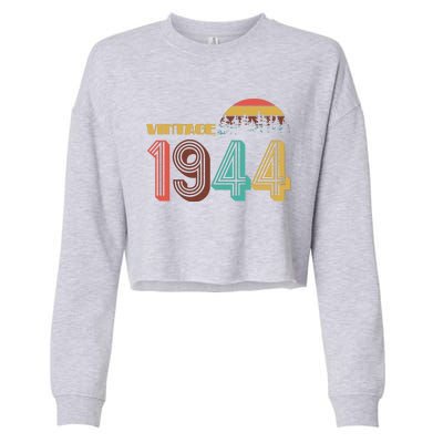 Vintage 1944 Sun Wilderness 80th Birthday Cropped Pullover Crew