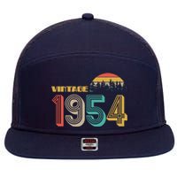 Vintage 1954 Sun Wilderness 70th Birthday 7 Panel Mesh Trucker Snapback Hat