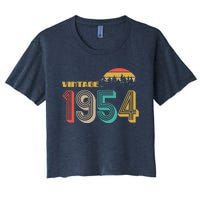 Vintage 1954 Sun Wilderness 70th Birthday Women's Crop Top Tee