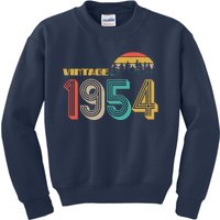 Vintage 1954 Sun Wilderness 70th Birthday Kids Sweatshirt