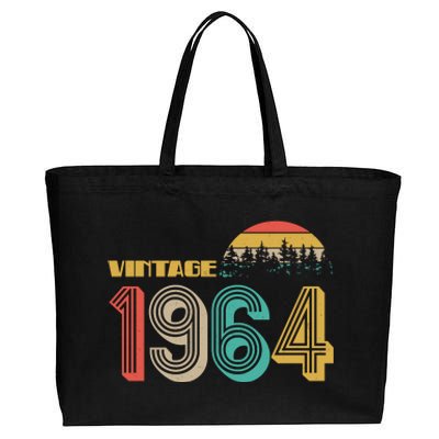 Vintage 1964 Sun Wilderness 60th Birthday Cotton Canvas Jumbo Tote