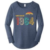 Vintage 1964 Sun Wilderness 60th Birthday Women's Perfect Tri Tunic Long Sleeve Shirt