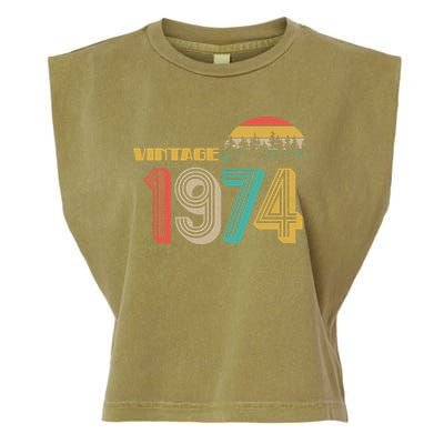 Vintage 1974 Sun Wilderness 50th Birthday Garment-Dyed Women's Muscle Tee