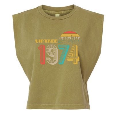 Vintage 1974 Sun Wilderness 50th Birthday Garment-Dyed Women's Muscle Tee