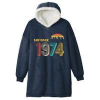 Vintage 1974 Sun Wilderness 50th Birthday Hooded Wearable Blanket