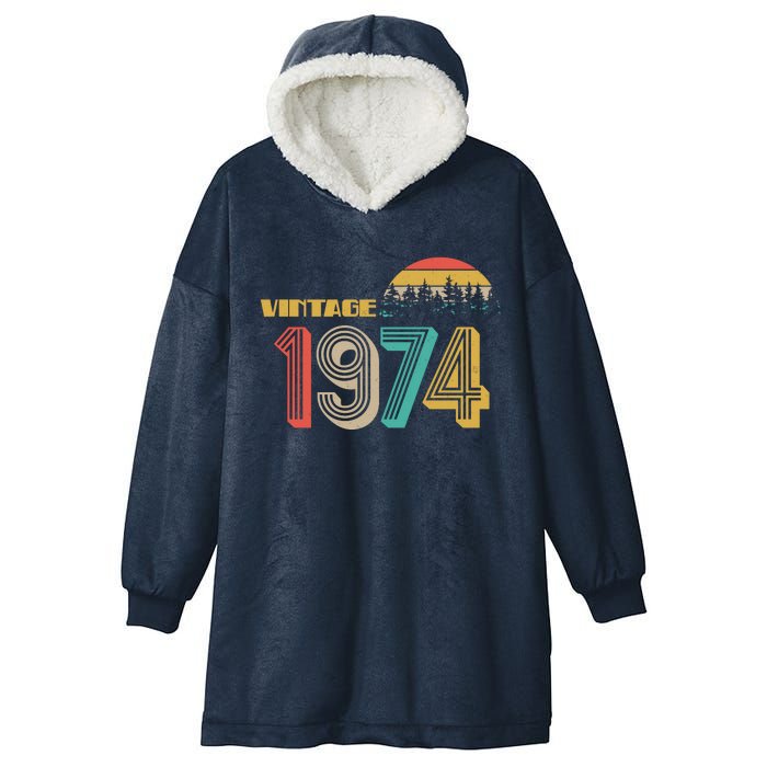 Vintage 1974 Sun Wilderness 50th Birthday Hooded Wearable Blanket