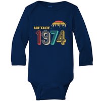 Vintage 1974 Sun Wilderness 50th Birthday Baby Long Sleeve Bodysuit