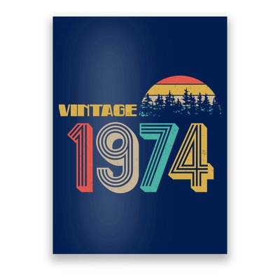 Vintage 1974 Sun Wilderness 50th Birthday Poster