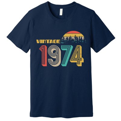 Vintage 1974 Sun Wilderness 50th Birthday Premium T-Shirt