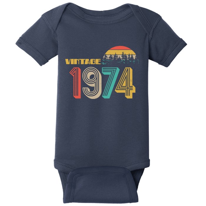 Vintage 1974 Sun Wilderness 50th Birthday Baby Bodysuit