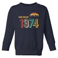 Vintage 1974 Sun Wilderness 50th Birthday Toddler Sweatshirt