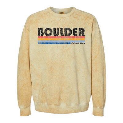 Vintage 1980s Style Boulder CO Colorblast Crewneck Sweatshirt