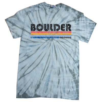 Vintage 1980s Style Boulder CO Tie-Dye T-Shirt