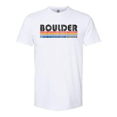 Vintage 1980s Style Boulder CO Softstyle CVC T-Shirt