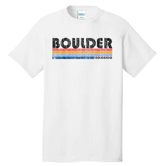 Vintage 1980s Style Boulder CO Tall T-Shirt