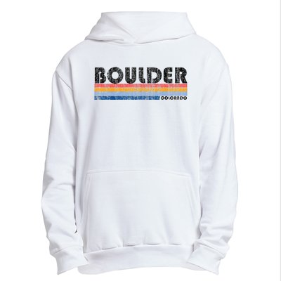 Vintage 1980s Style Boulder CO Urban Pullover Hoodie