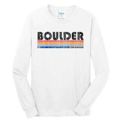 Vintage 1980s Style Boulder CO Tall Long Sleeve T-Shirt