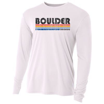 Vintage 1980s Style Boulder CO Cooling Performance Long Sleeve Crew