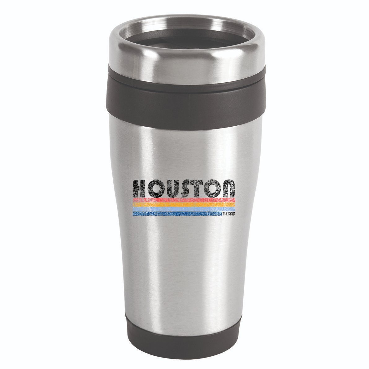 Vintage 1980s Style Houston Texas 16oz Travel Tumbler
