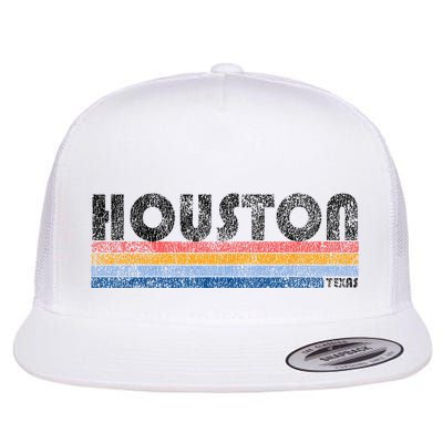 Vintage 1980s Style Houston Texas Flatbill Hat
