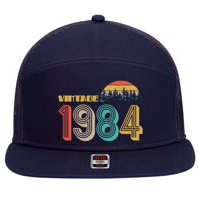 Vintage 1984 Sun Wilderness 40th Birthday 7 Panel Mesh Trucker Snapback Hat
