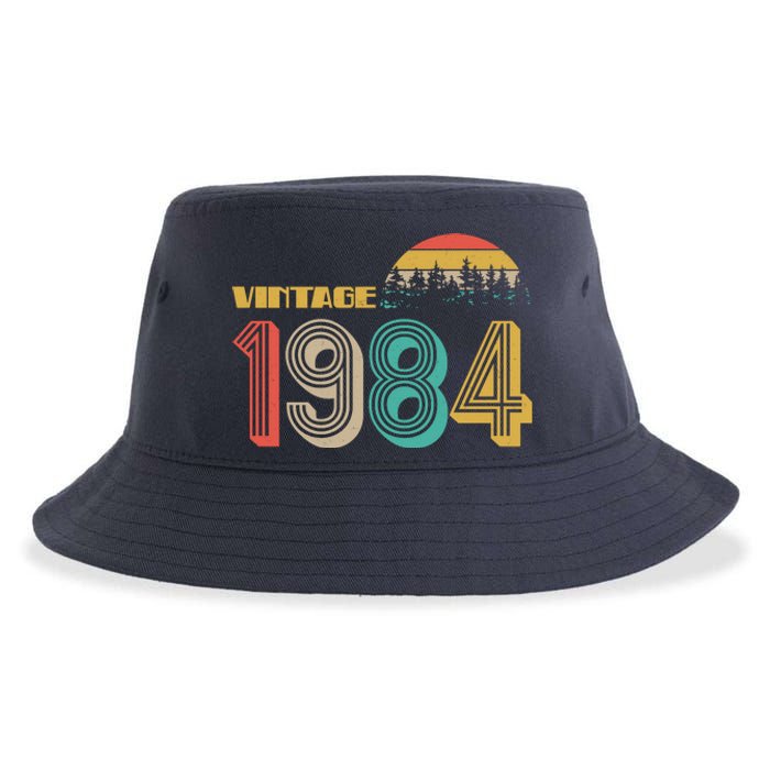 Vintage 1984 Sun Wilderness 40th Birthday Sustainable Bucket Hat