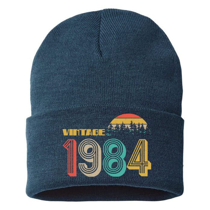 Vintage 1984 Sun Wilderness 40th Birthday Sustainable Knit Beanie