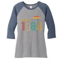 Vintage 1984 Sun Wilderness 40th Birthday Women's Tri-Blend 3/4-Sleeve Raglan Shirt