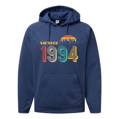 Vintage 1994 Sun Wilderness 30th Birthday Performance Fleece Hoodie