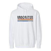 Vintage 1980s Style Lancaster Pa Garment-Dyed Fleece Hoodie