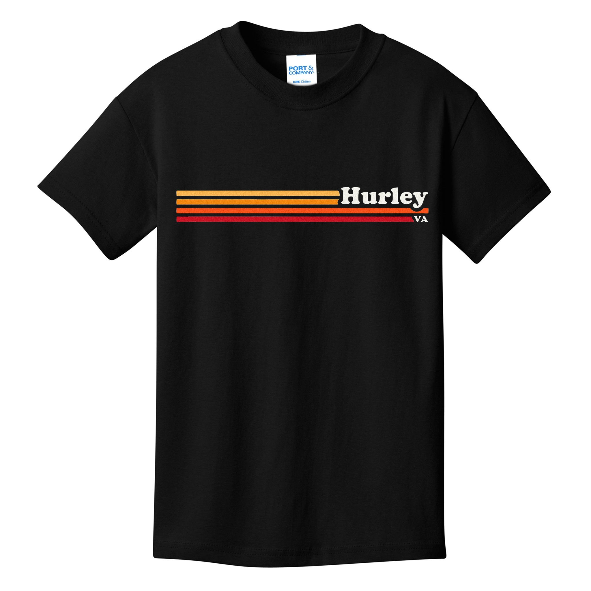 Vintage 1980s Style Hurley Virginia  Kids T-Shirt