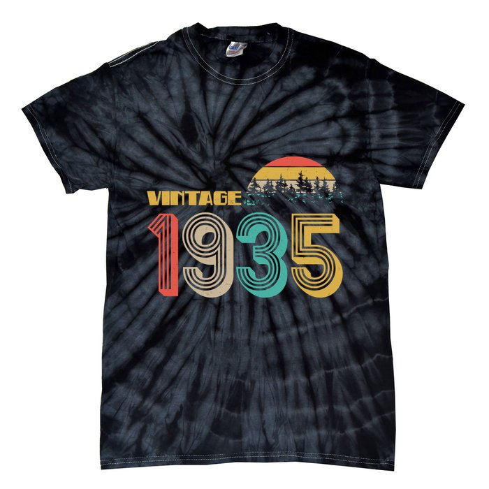 Vintage 1935 Sun Wilderness 90th Birthday Tie-Dye T-Shirt