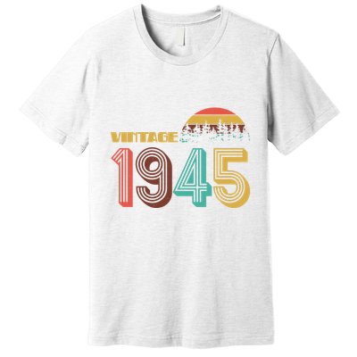 Vintage 1945 Sun Wilderness 80th Birthday Premium T-Shirt