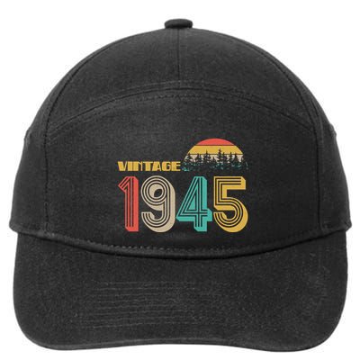 Vintage 1945 Sun Wilderness 80th Birthday 7-Panel Snapback Hat