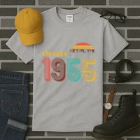 Vintage 1955 Sun Wilderness 70th Birthday Tall T-Shirt