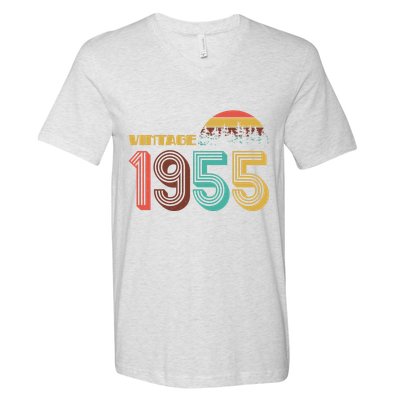 Vintage 1955 Sun Wilderness 70th Birthday V-Neck T-Shirt