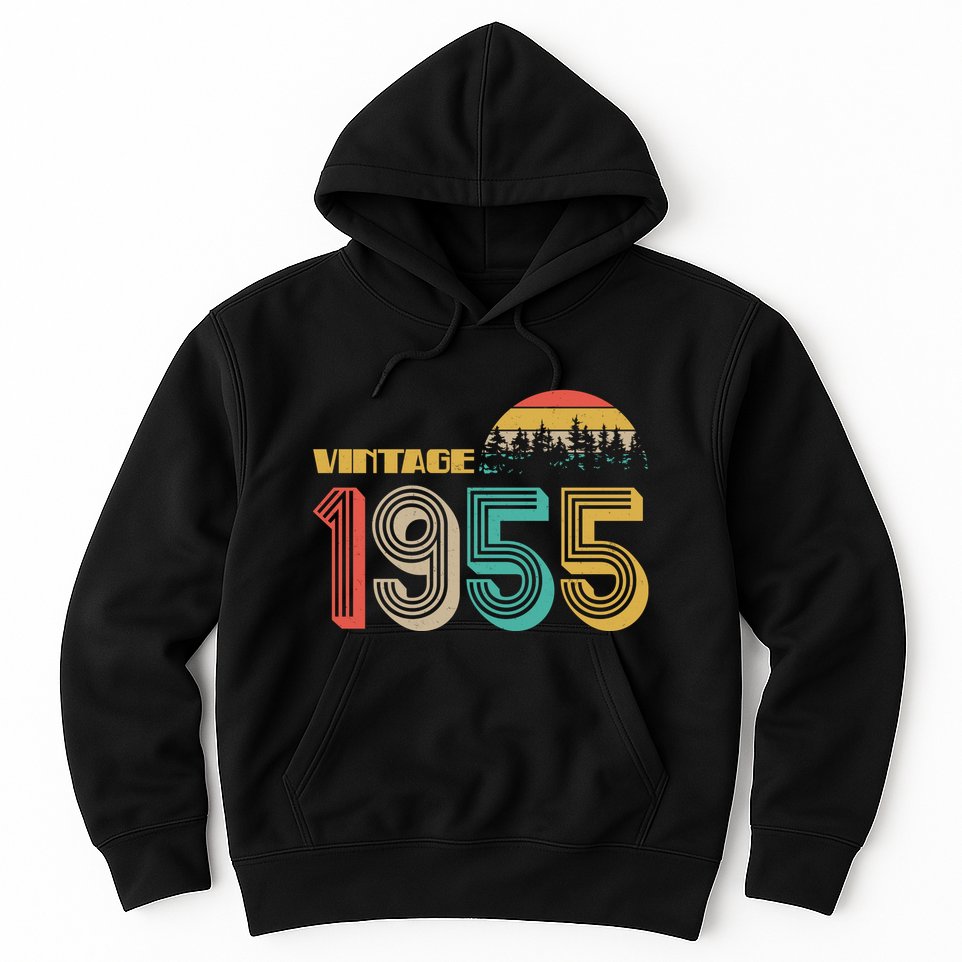 Vintage 1955 Sun Wilderness 70th Birthday Hoodie