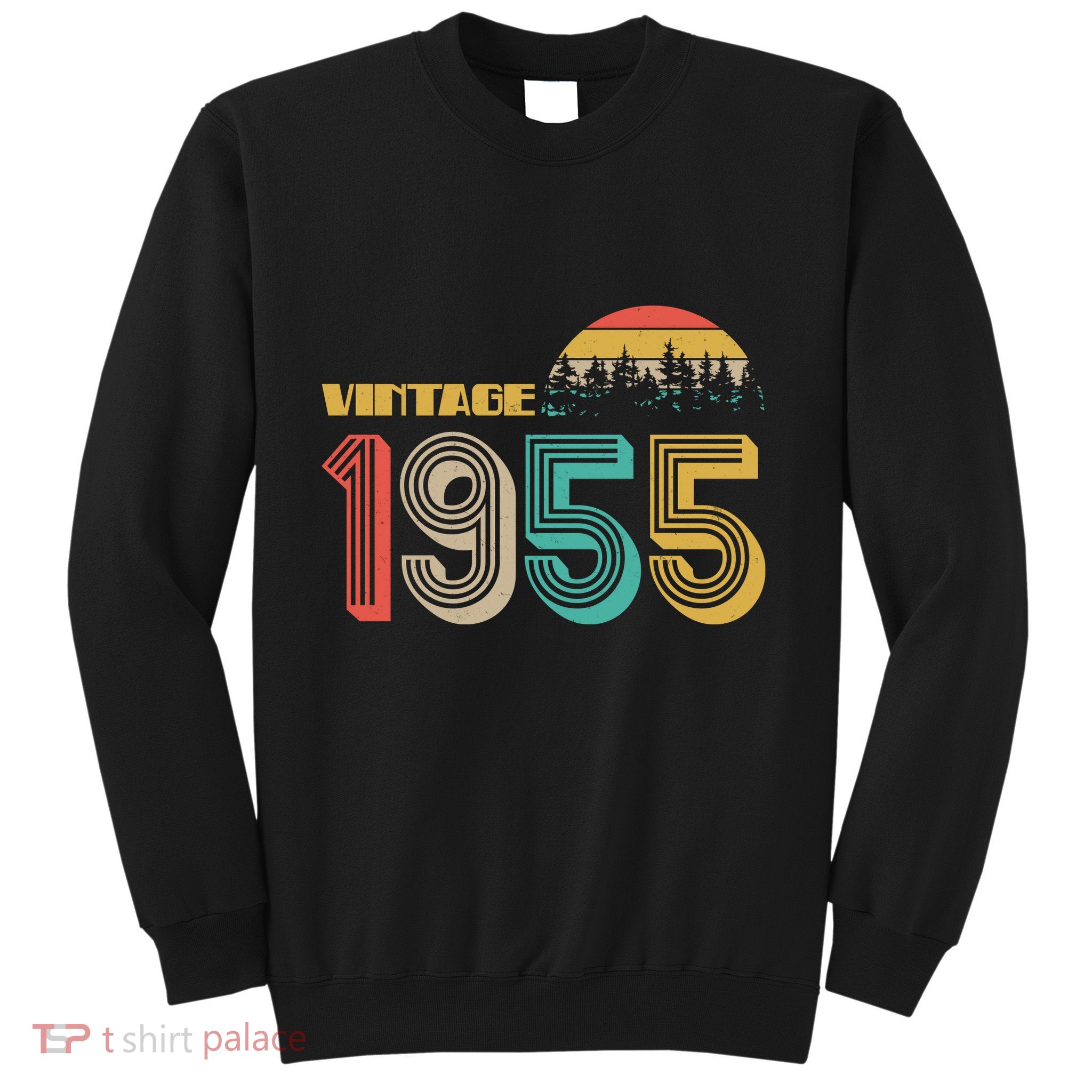 Vintage 1955 Sun Wilderness 70th Birthday Sweatshirt