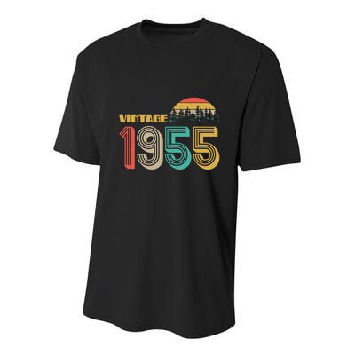 Vintage 1955 Sun Wilderness 70th Birthday Youth Performance Sprint T-Shirt