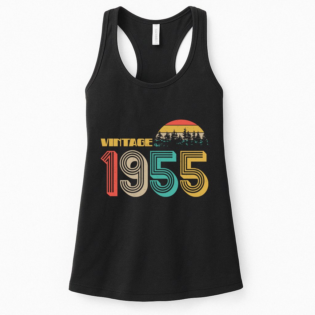 Vintage 1955 Sun Wilderness 70th Birthday Womens Tank Top