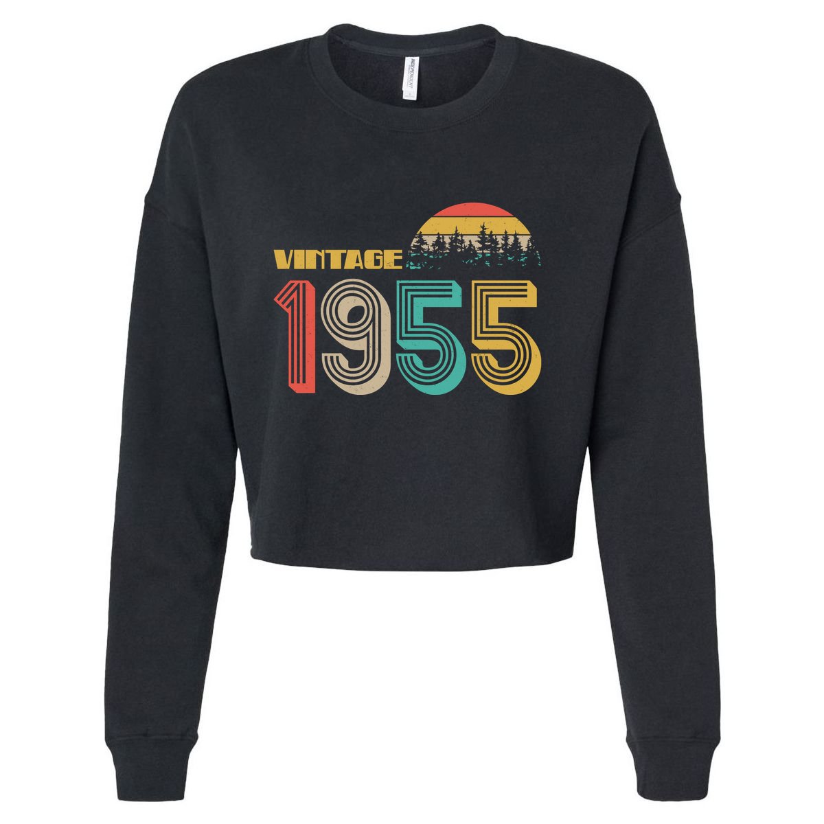 Vintage 1955 Sun Wilderness 70th Birthday Cropped Pullover Crew