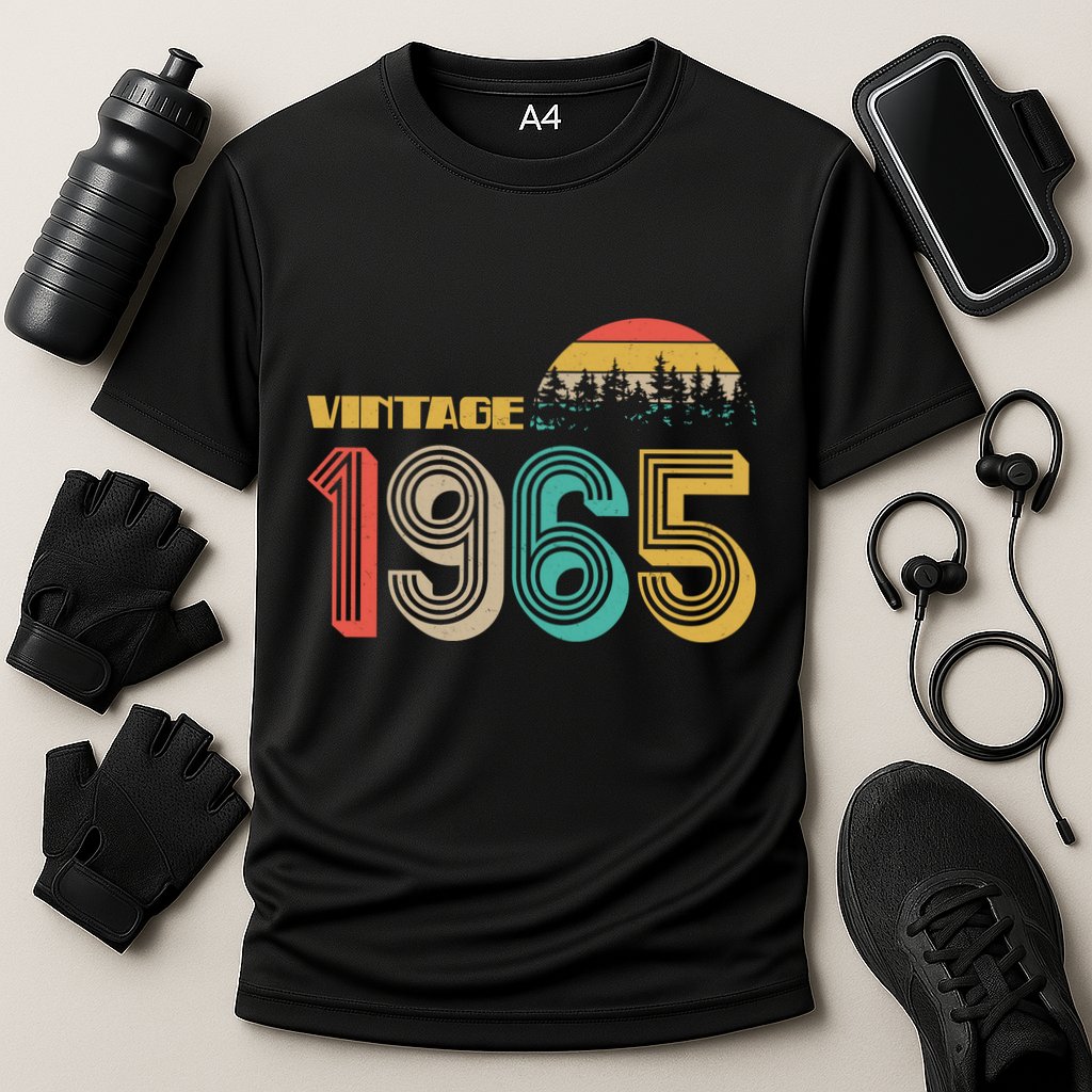 Vintage 1965 Sun Wilderness 60th Birthday Cooling Performance Crew T-Shirt