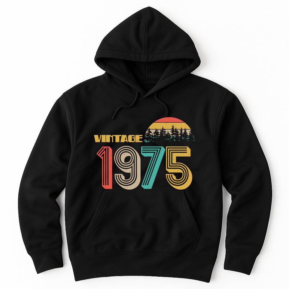 Vintage 1975 Sun Wilderness 50th Birthday Hoodie