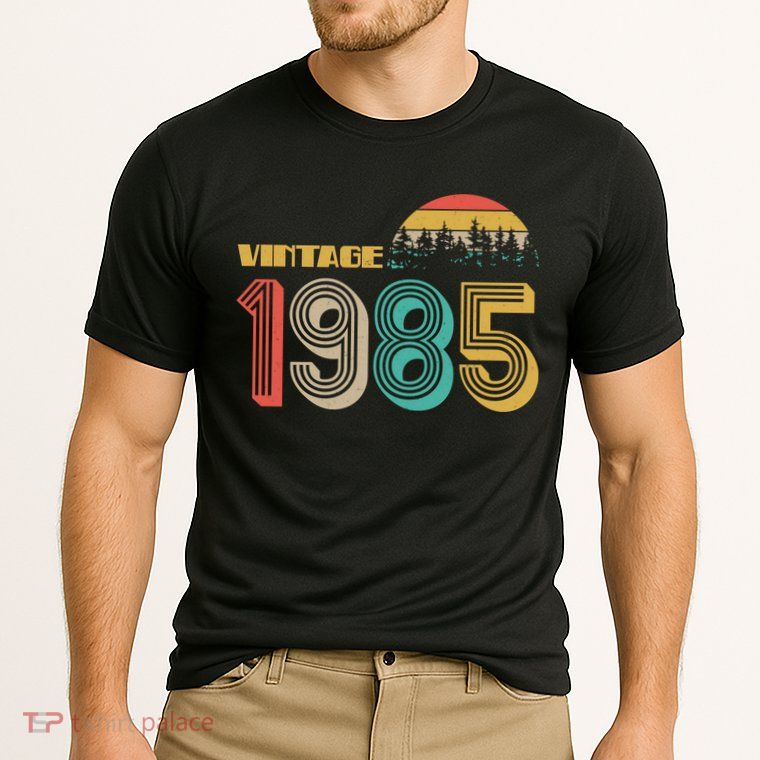 Vintage 1985 Sun Wilderness 40th Birthday Cooling Performance Crew T-Shirt