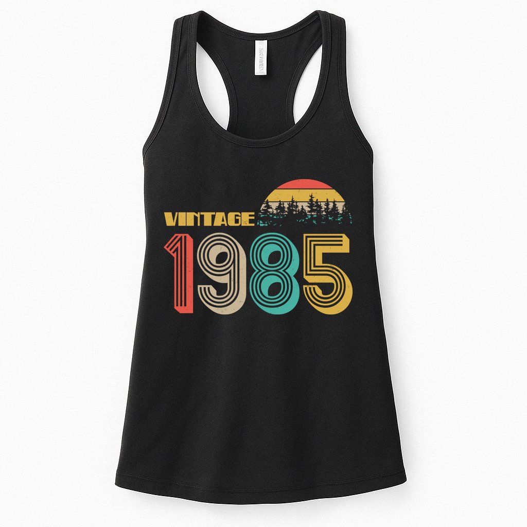 Vintage 1985 Sun Wilderness 40th Birthday Womens Tank Top