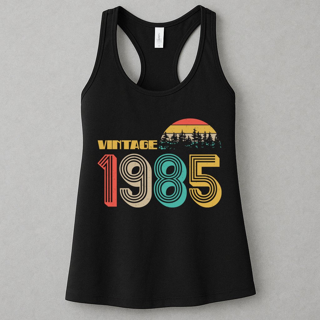 Vintage 1985 Sun Wilderness 40th Birthday Womens Tank Top