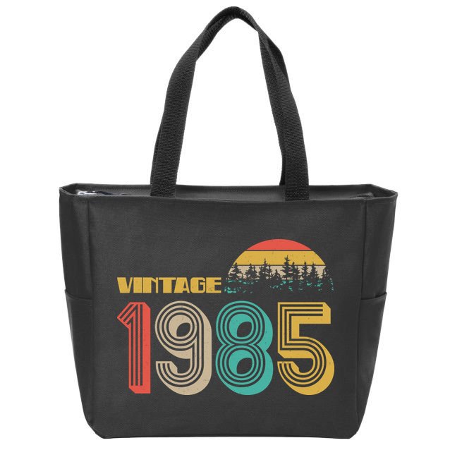 Vintage 1985 Sun Wilderness 40th Birthday Zip Tote Bag