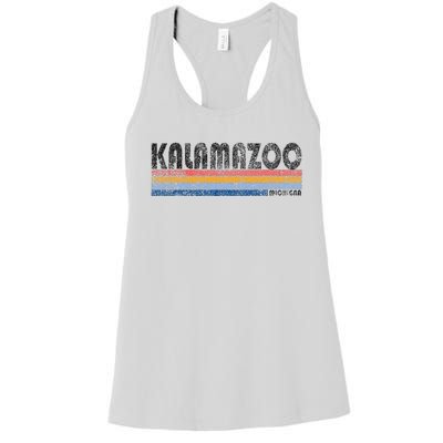 Vintage 1980s Style Kalamazoo Michigan Women's Racerback Tank