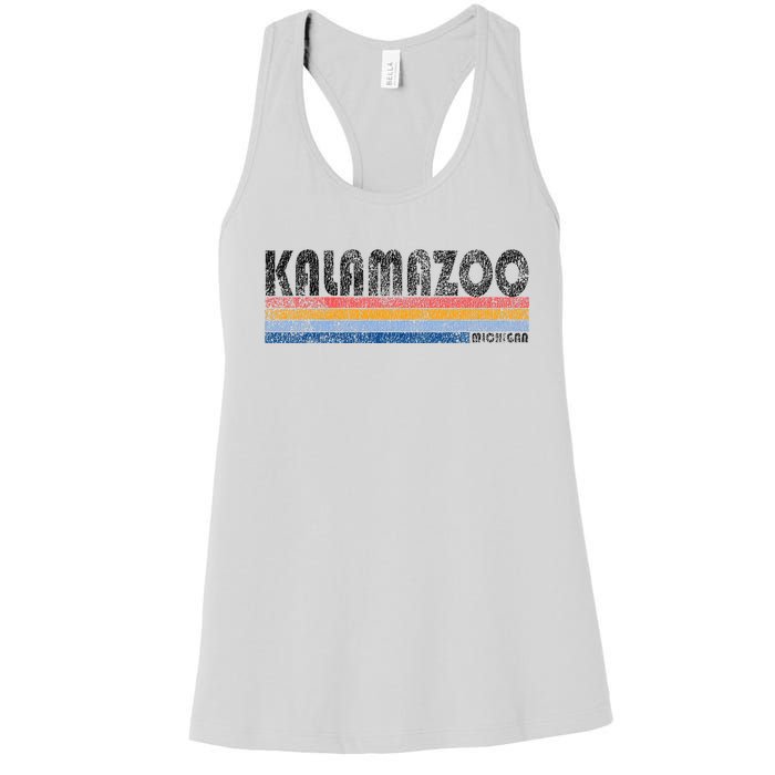 Vintage 1980s Style Kalamazoo Michigan Women's Racerback Tank